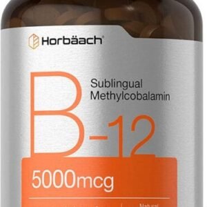 Horbaach B12 Sublingual Methylcobalamin | 5000mcg | 120 Fast Dissolve Tablets